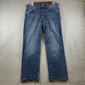 7 for all mankind Jeans Men's Slouchy Button‎ Fly Blue Size 34 (34x29)
